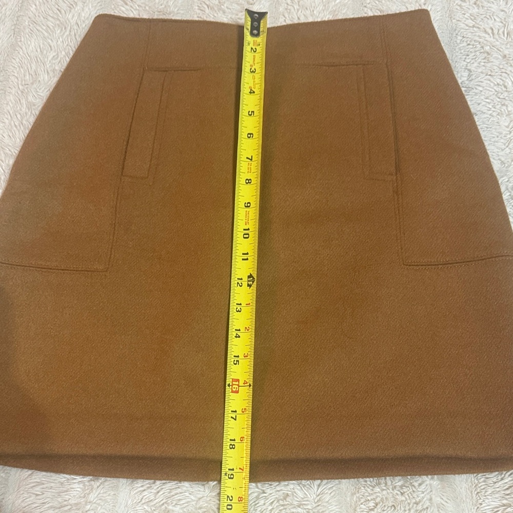 LOFT Tan/Brown Wool Blend Skirt -Size 8P - Picture 9 of 11